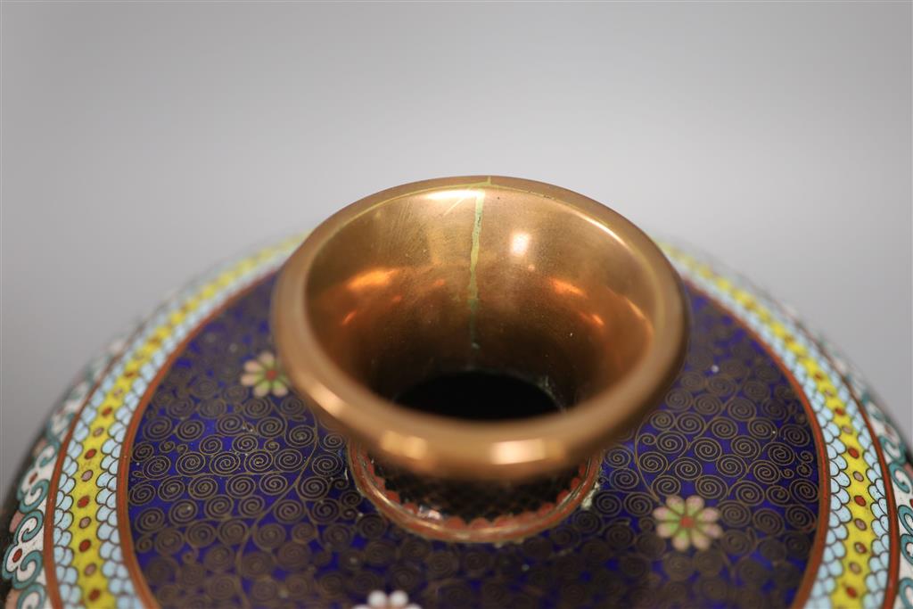 A Japanese Imari vase by Fukngwawa, Koransha, an early 20th century Chinese cloisonne enamel vase and a group of Japanese printed desig